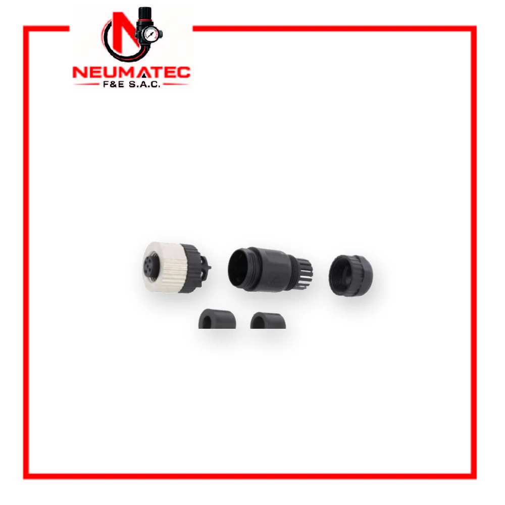 Conector M12 Hembra PB-M12A-04P-FF-SL7001