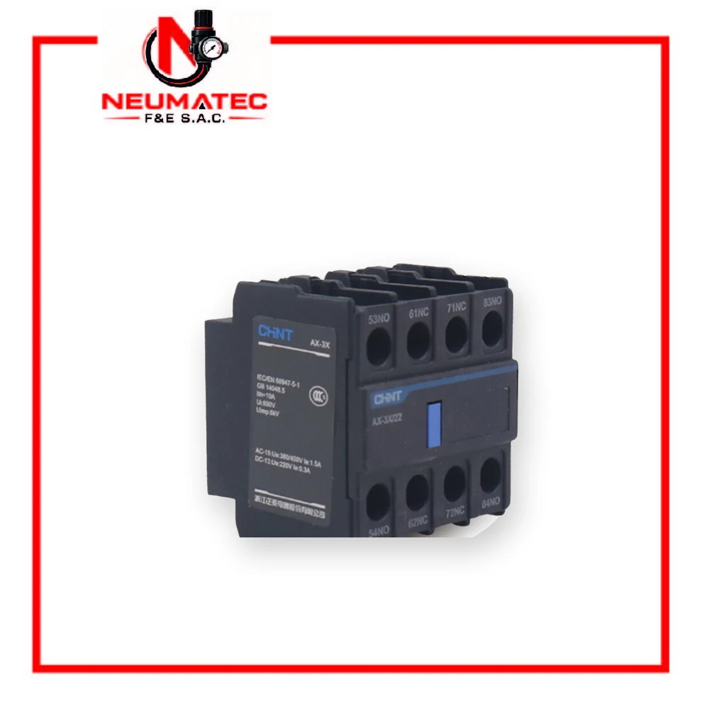 Contactor Auxiliar Frontal AX-3X/22 Chint