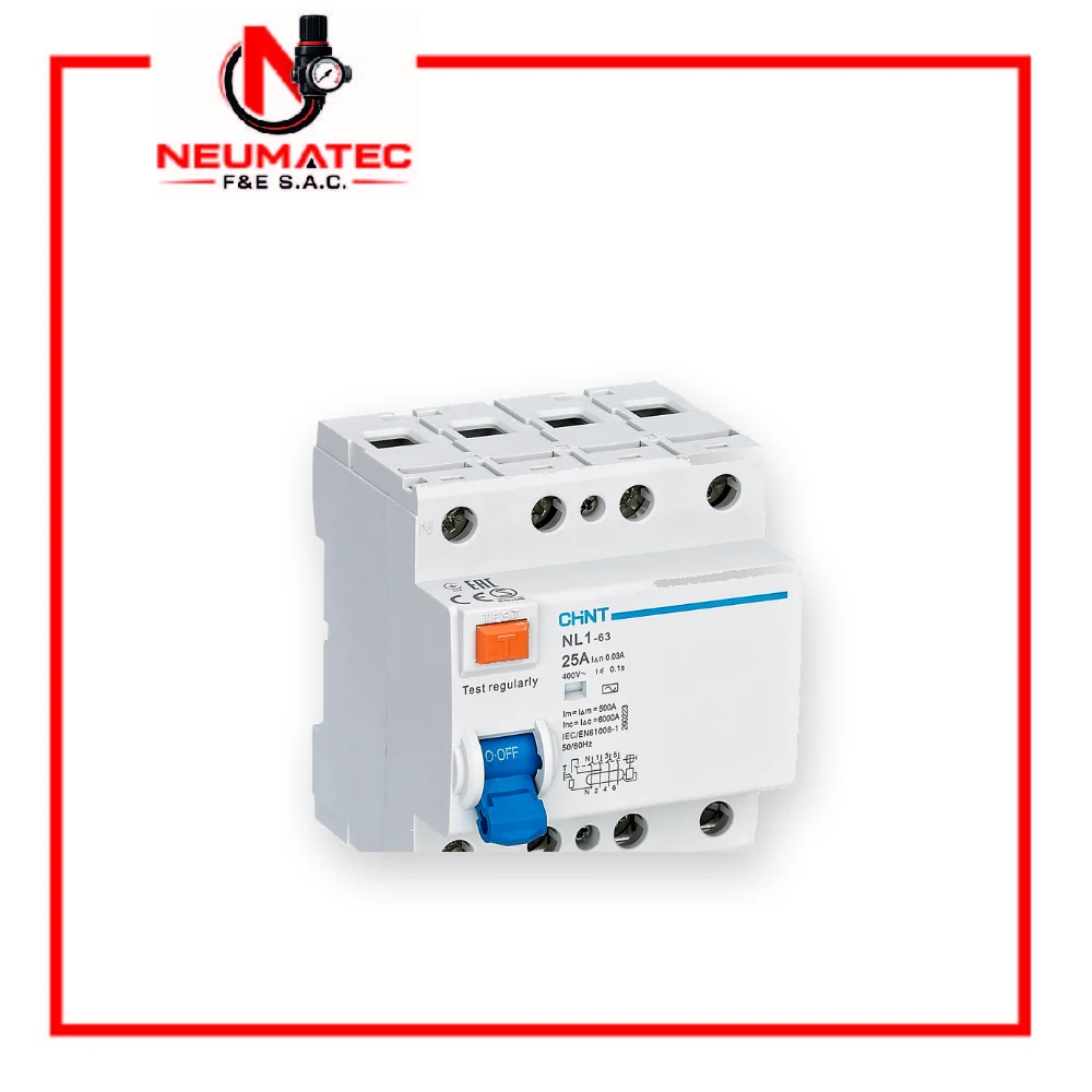 Interruptor Diferencial NL1-63 4P Tipo AC