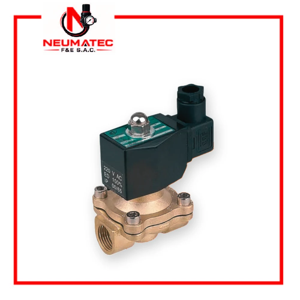 Válvula solenoide material bronce